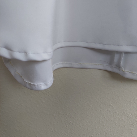 Suzanne Rae White Space Age Mock Neck Top - Picture 9 of 11